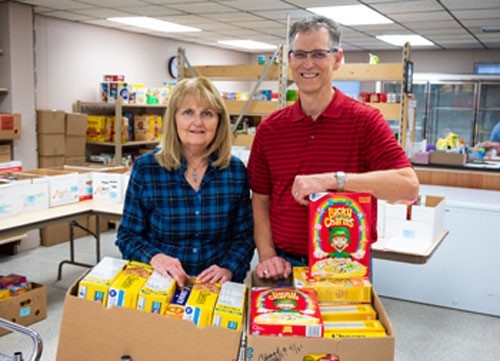 Janice and Chris Clemens are directors of St. Patrick's Food Pantry, now called Hope Center Pantry