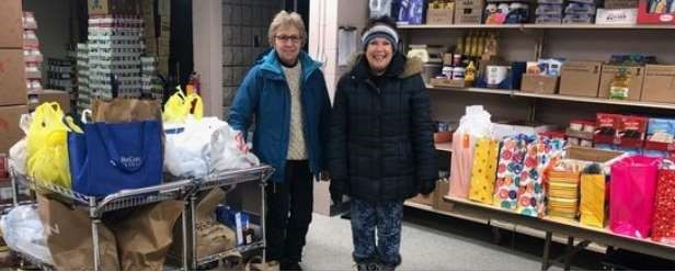 Brown County Community Women's Club donation to Hope Center Pantry